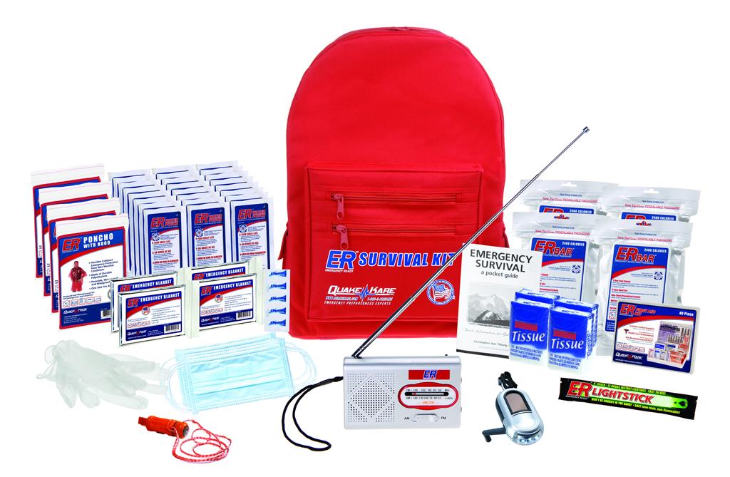 ER™ 4 Person Standard Backpack Survival Kit