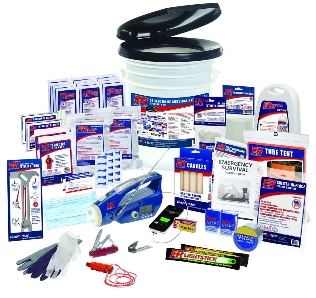 ER™ 2 Person Deluxe Home Survival Kit 
