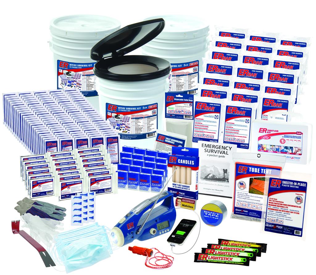 ER™ 100 Person Ultimate Deluxe Office Survival Kit