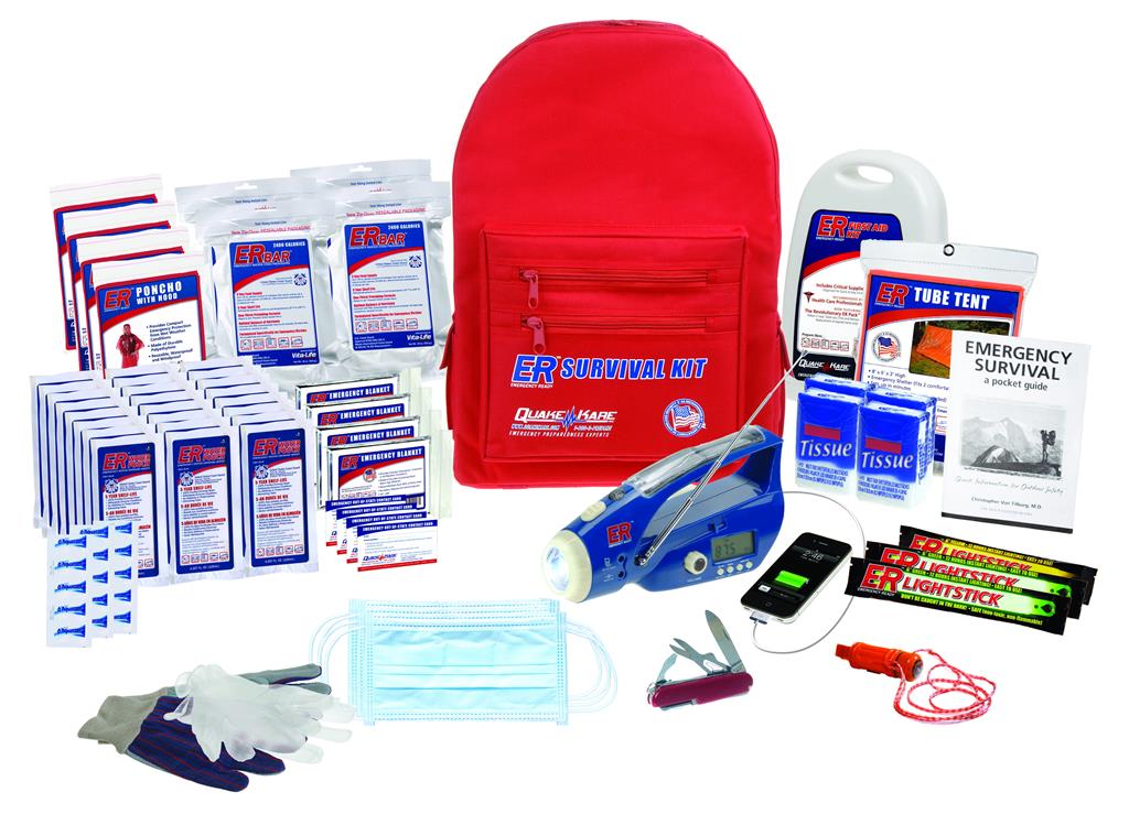 ER™ 4 Person Deluxe Backpack Survival Kit