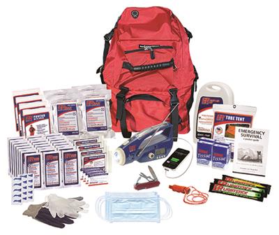 4 Person Deluxe Emergency Kit 3 Day Backpack 