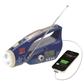 ER™ Solar/Hand-Crank Flashlight/Radio/USB Charger